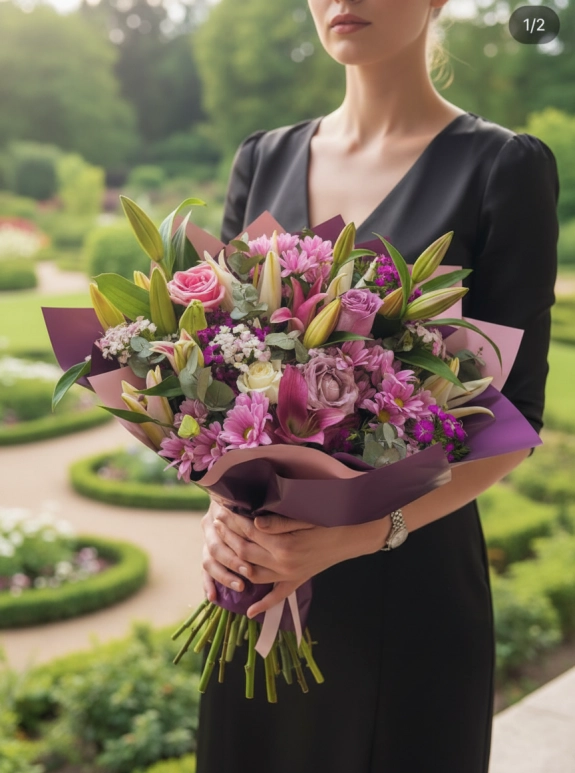 Pembe Lilyum Buketi