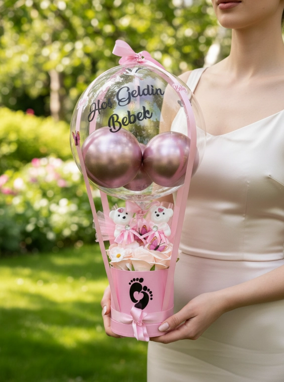 Yeni Doğan Kız Bebek Balon