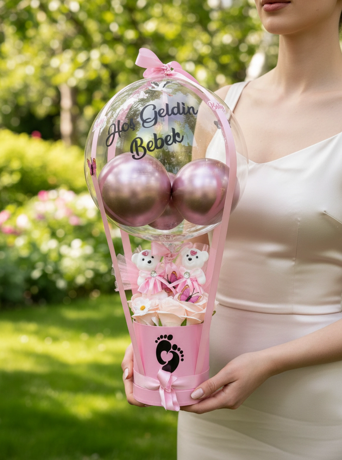 Yeni Doğan Kız Bebek Balon